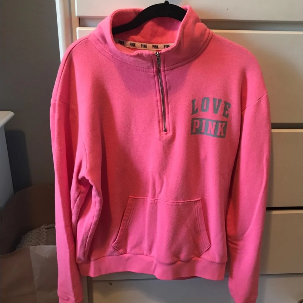 Pink Victoria’s Secret Quarter Zip